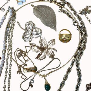 Jewelry Lot Gold Tone, Vintage, Modern, Boho, Exact Lot Shown, Some Signed